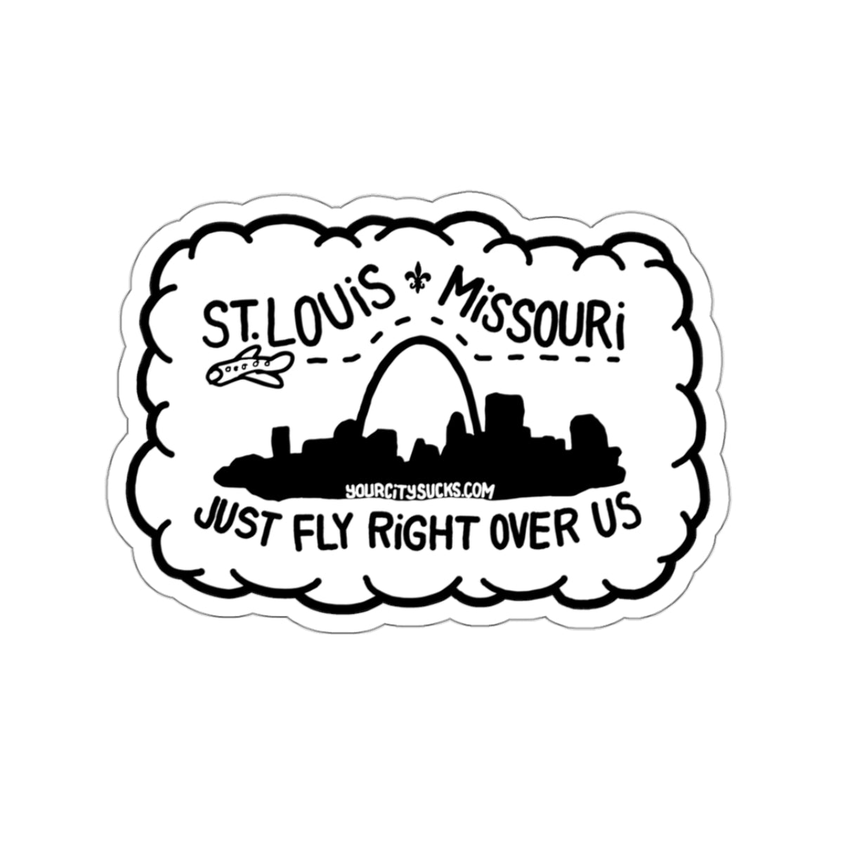 St Louis Sucks Sticker